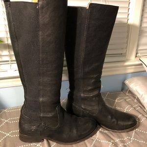 Frye Knee-high Black Riding-style boots